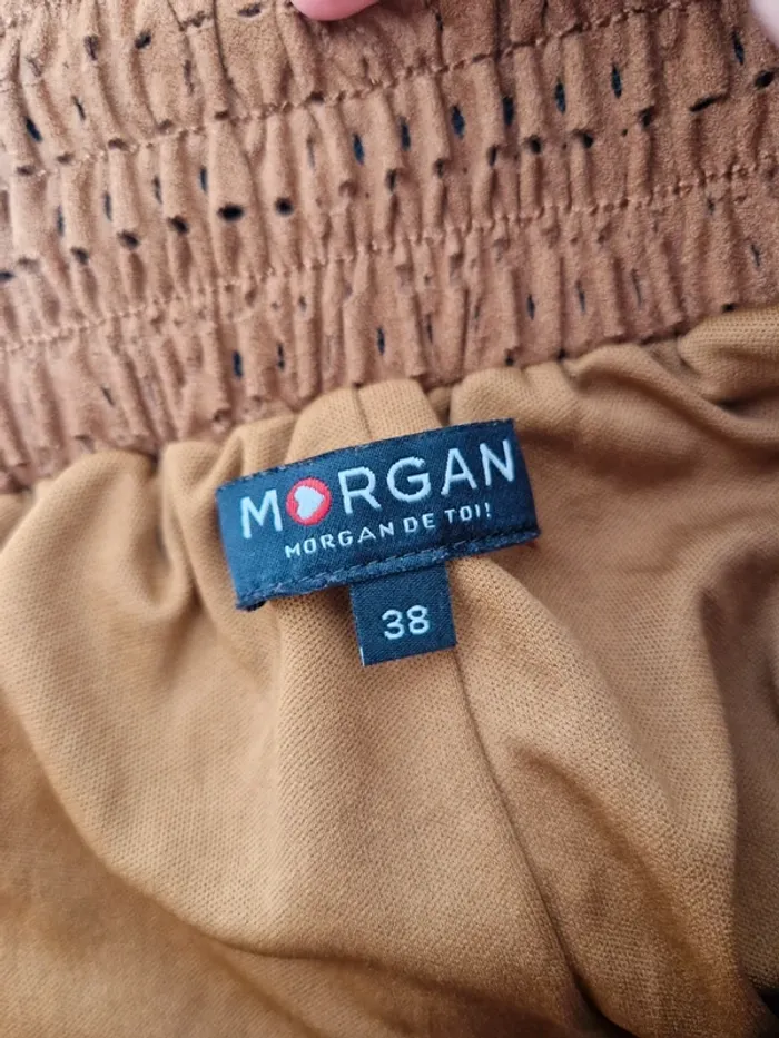 Jupe en daim camel morgan de toi taille 38 - photo numéro 7