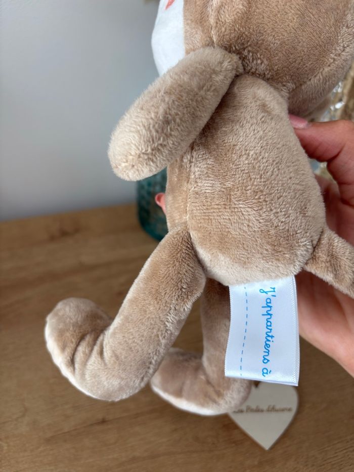 Doudou singe marron beige - photo numéro 6