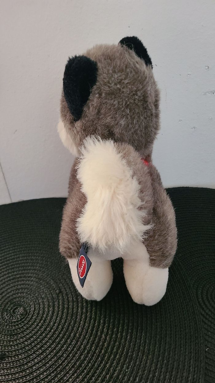 Trudi Spa Peluche husky gris et blanc - photo numéro 5