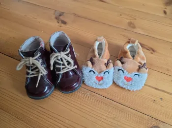 Lot de 2 paire de chaussure/chausson 15-17