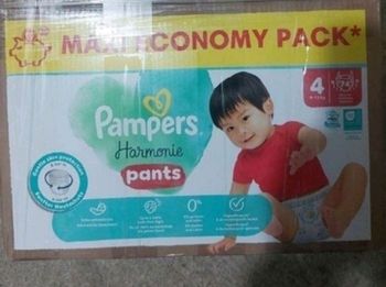 Couche pampers taille 4pants harmonie 74couche pour 17euro 