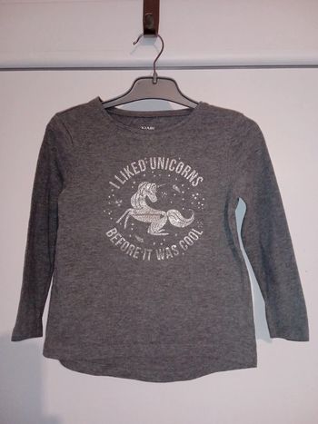 T-shirt manches longues 3 ans Licorne