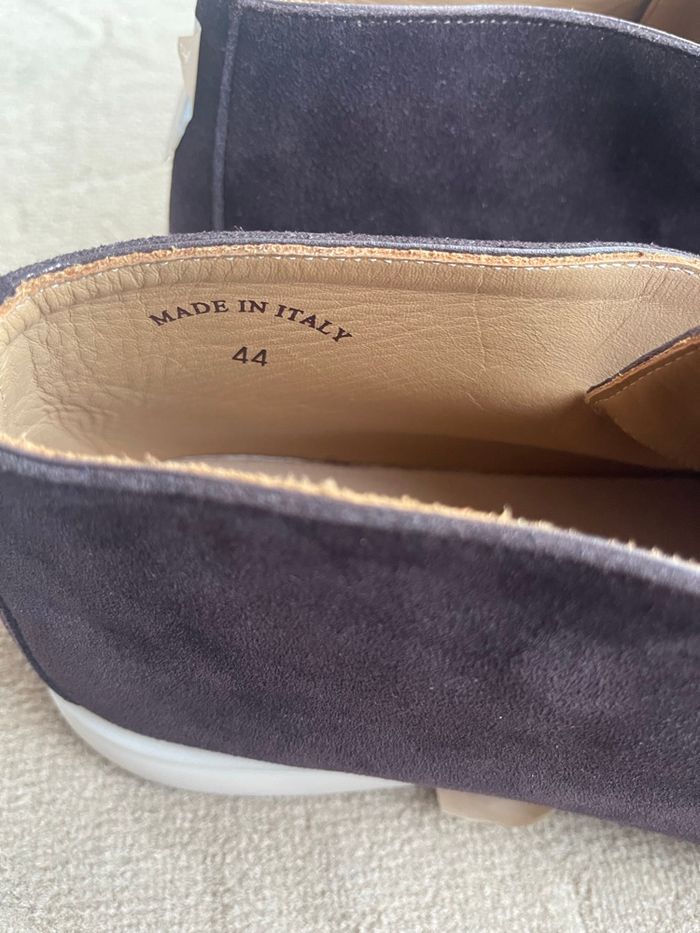 Mocassins homme Premium – Daim Aubergine 🍇 - photo numéro 7