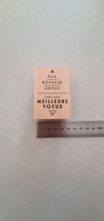 Tampon bois florilège design