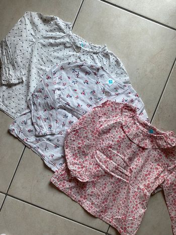 Lot de 3 chemise blouse fille Tex