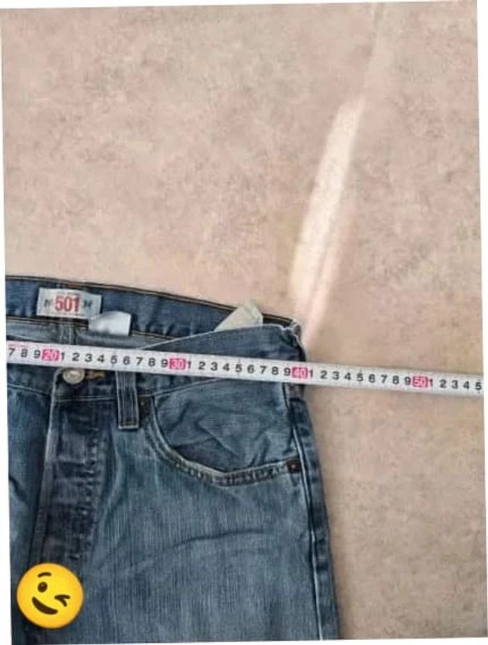 Jeans Levi's 501 W30 FR40 coupe droite bleu Homme Men pan409b - photo numéro 4