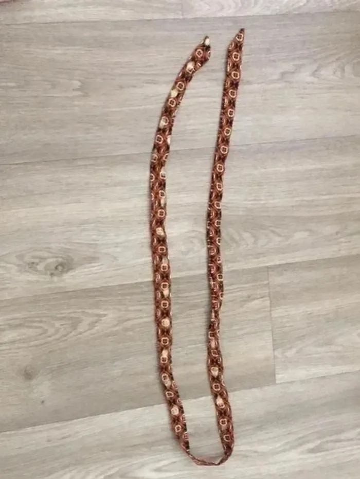 🌞 Robe longue d’été marron/doré Taille M Très bon état - photo numéro 3