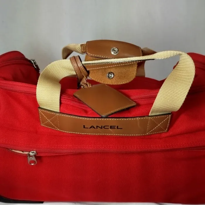 Set valise - lot de bagage Lancel rouge - photo numéro 6