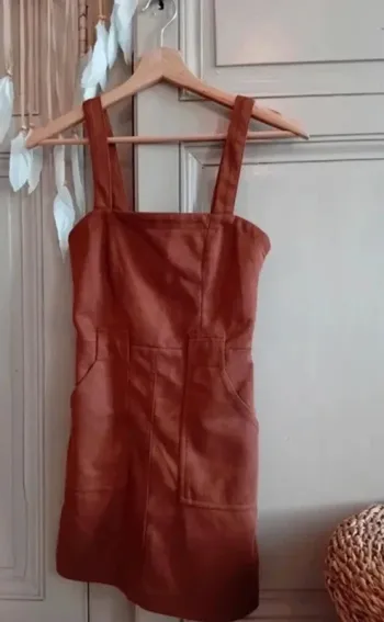 Robe salopette en velours marron - Jennyfer - XXS