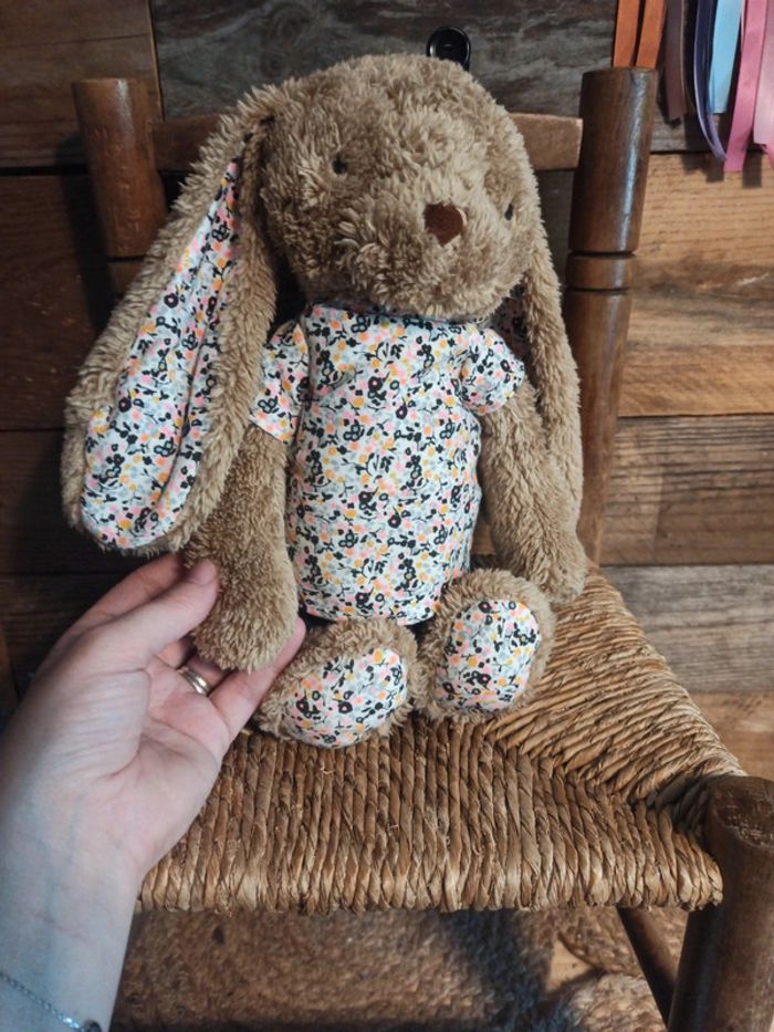 Peluche lapin tape à l'oeil tbe - photo numéro 4