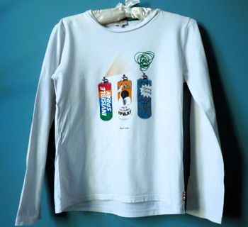 T-shirt Garçon Paul Smith 12 ans manches longues Blanc TBE