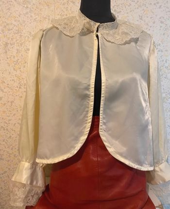 Top vintage année 60 Odette barsa 38 colerette