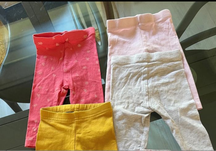 Lot 5 legging fille 62 cm - photo numéro 2