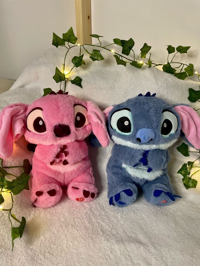 Peluche lumineuse Disney Stitch/Angel qui respire 🩷🩵 - photo numéro 2