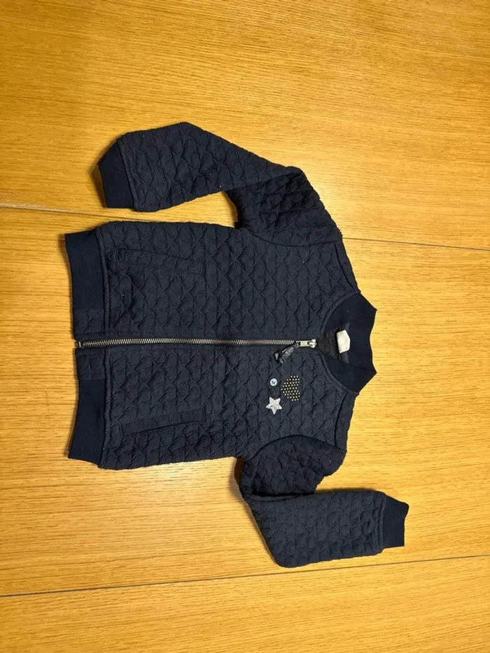 Veste mi-saison bleu marine étoile Hema