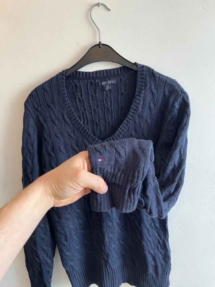 Pull Tommy Hilfiger Torsadé taille L femme - photo numéro 4