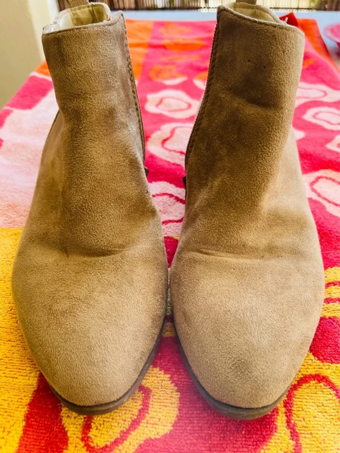 Bottines Daim beige - photo numéro 8