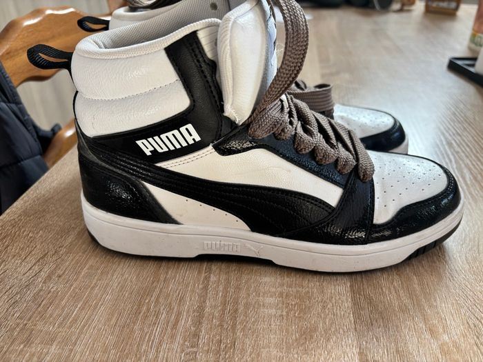 Baskets montantes Puma noires et blanches – Taille 39 (EU) - photo numéro 6