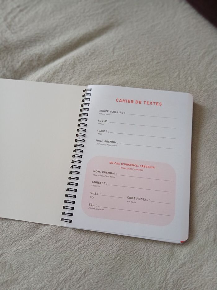 Cahier de texte Stitch 18x22 cm violet - photo numéro 2