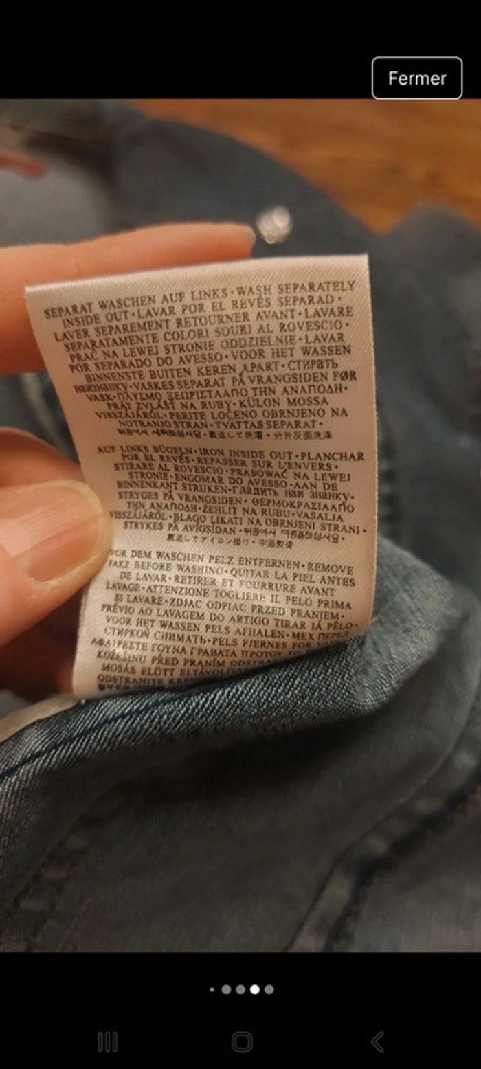 Veste en Jean bleu  Karma taille M - photo numéro 11