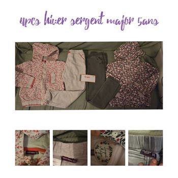 4 pcs hiver sergent major 5ans