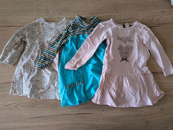 Lot de Robe manche longue 18 mois