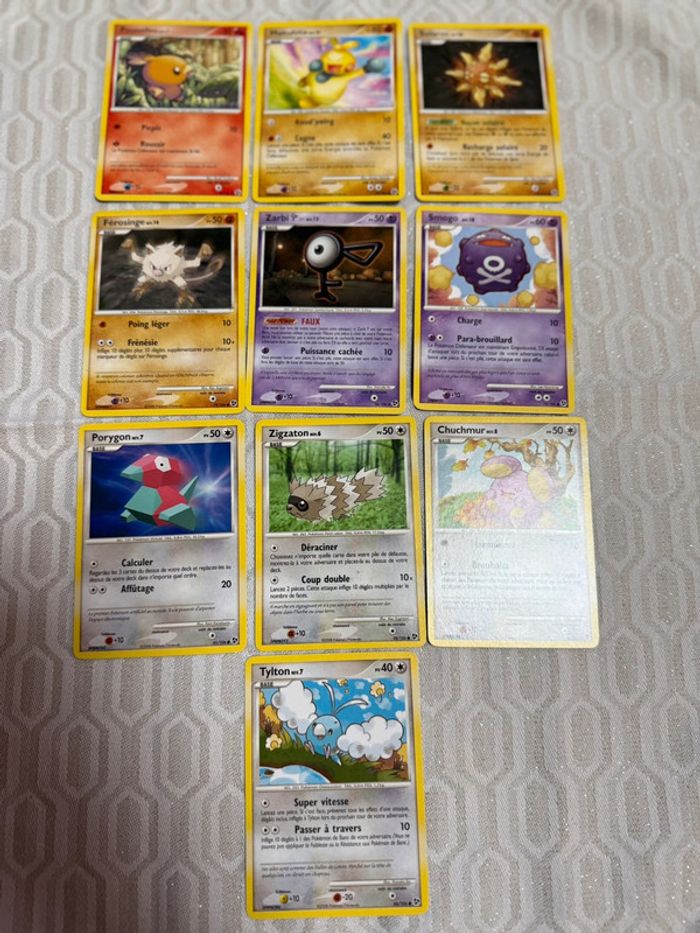 Lot de 20 cartes Pokémon série diamant & perle Duels au sommet - photo numéro 2