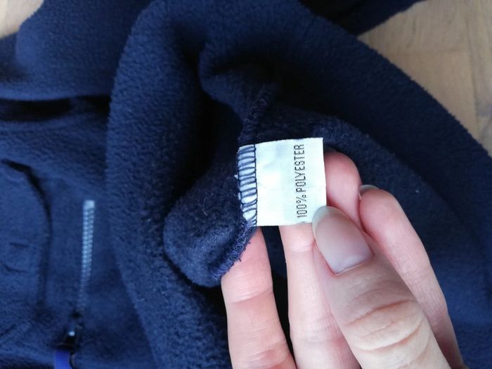 Chemise enfant vintage O and O polaire sherpa bleu marine taille 10 ans - photo numéro 8