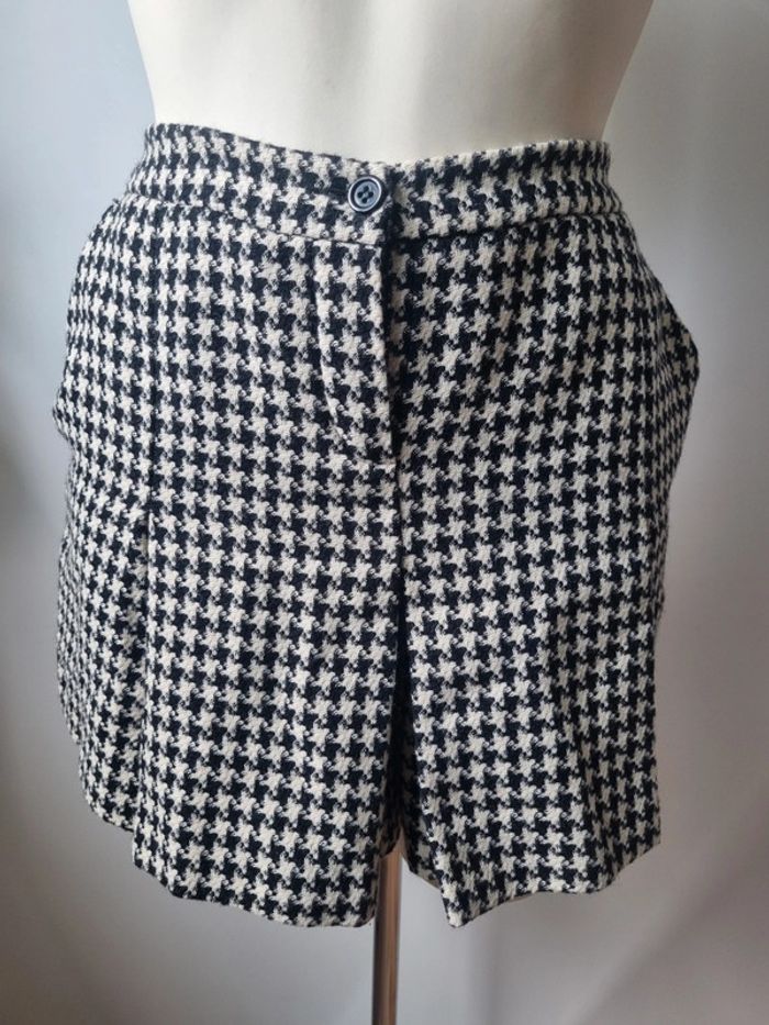 Short jupe Kookai motif damier en laine - photo numéro 5