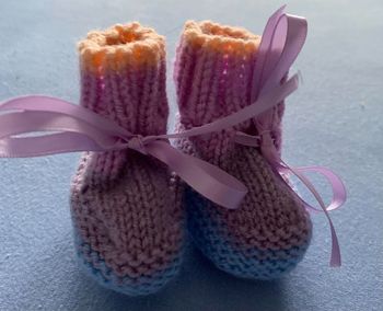 Chaussons au tricot 0-3 mois