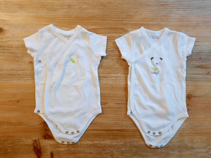 Lot de 5 bodies taille 3 mois manches courtes - photo numéro 2