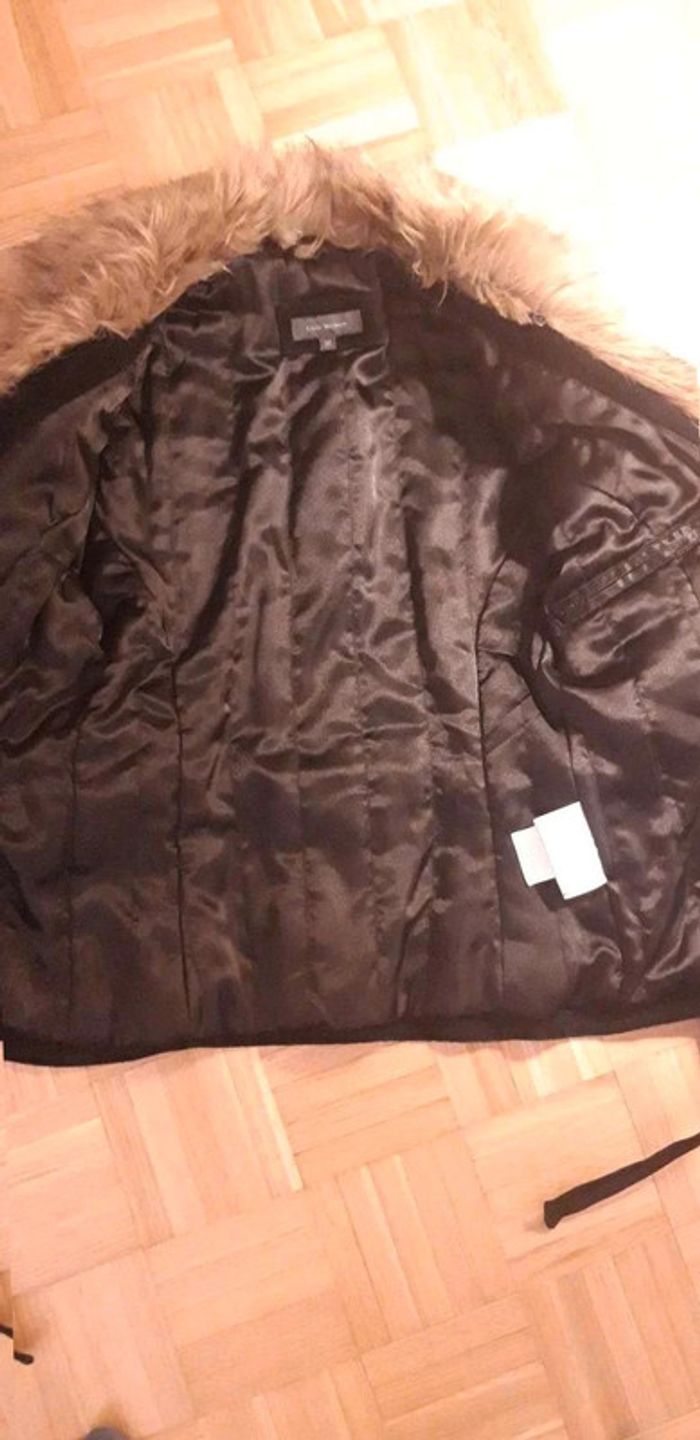 Veste en  daim  avec col fourrure amovible T38 - photo numéro 6