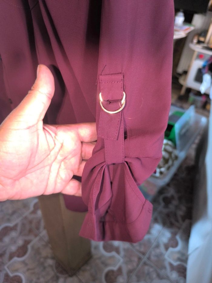 Chemise fluide bordeaux Primark - photo numéro 2