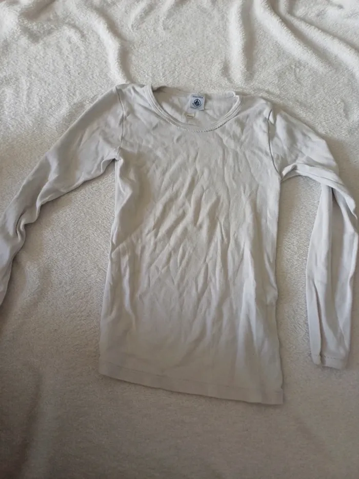 T-shirt blanc basic 10 ans petit bateau