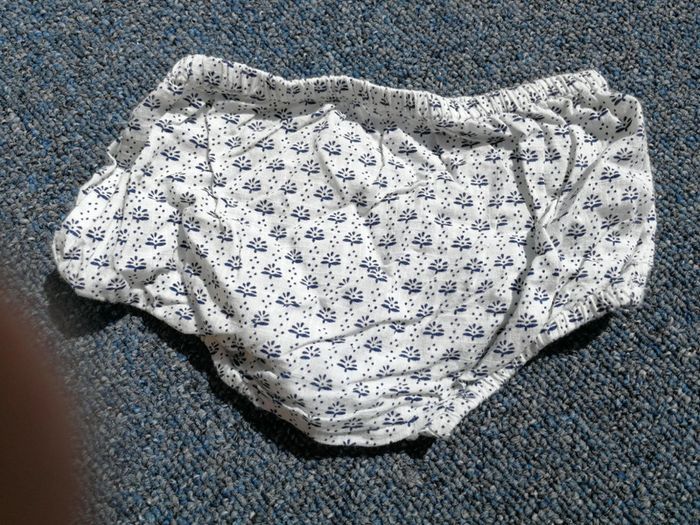 Robe blanc et bleu + culotte 3M bout'chou - photo numéro 12