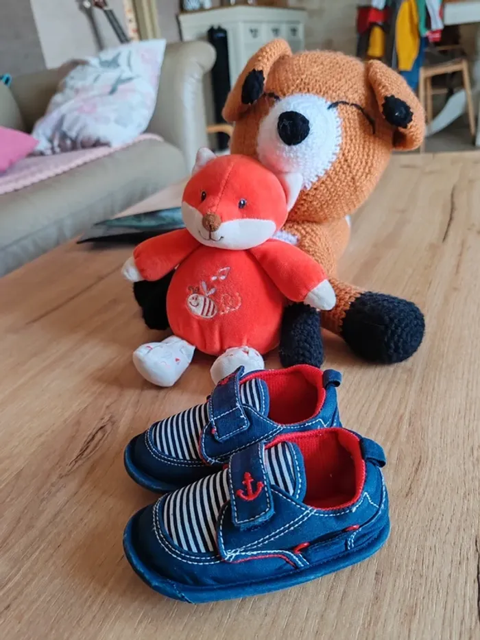 Chaussures garçon neuves freemouss 17 bleu et rouge - photo numéro 5