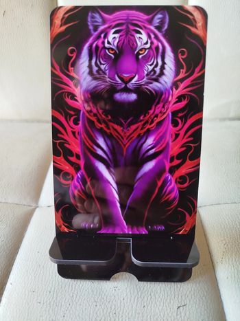 support téléphone motif tigre neuf