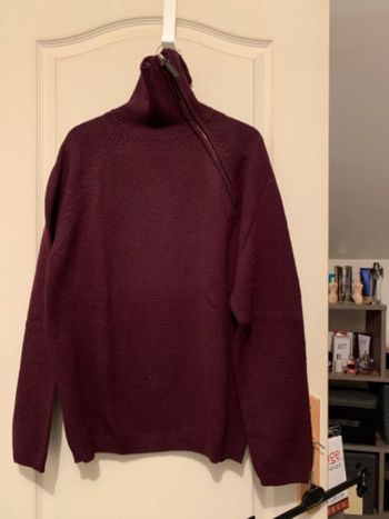 Pull col roulé zip