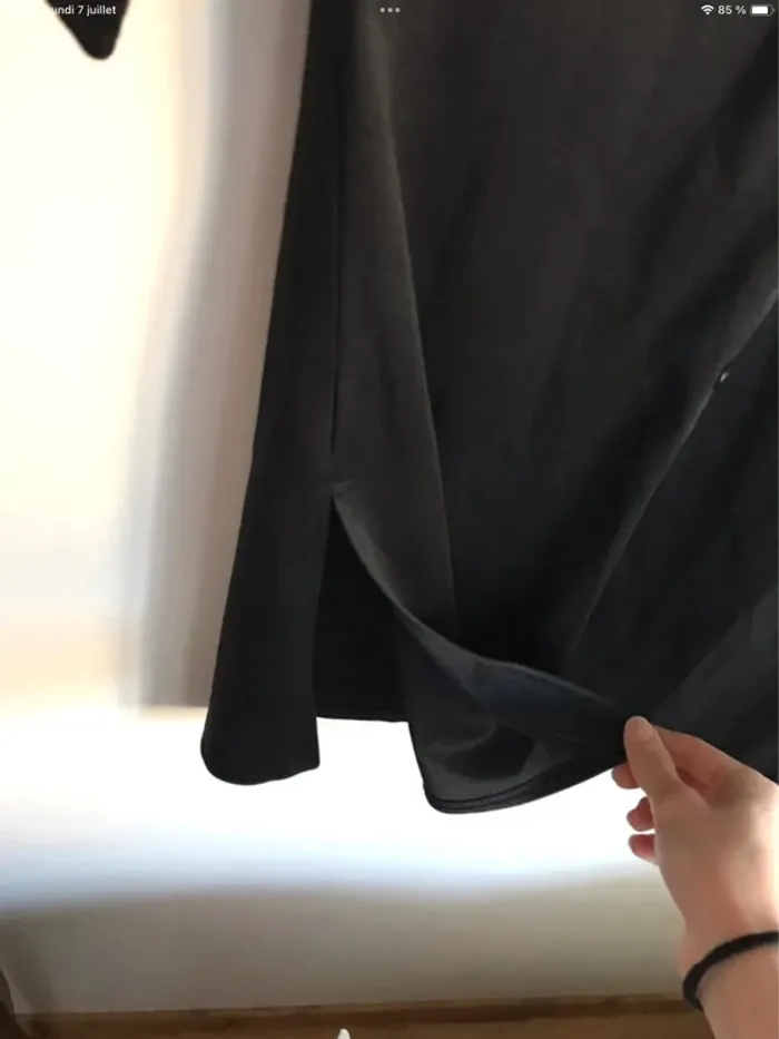 Robe chemisier noire Pimkie taille 38 avec fentes sur les côtés - photo numéro 7