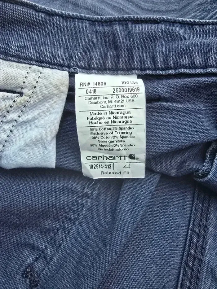 Short Carhartt W44 FR54 Bleu Homme Men SHO94 - photo numéro 6