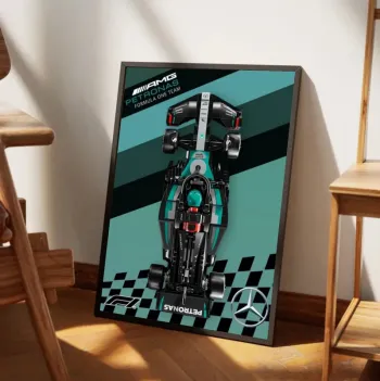 Affiche Numérique Lego Speed Champions F1 - Mercedes AMG F1 W15