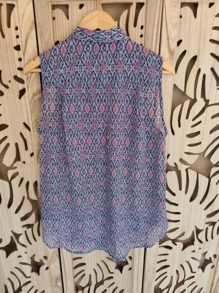 Chemise transparente sans manche imprimé T 40 H&M - photo numéro 9