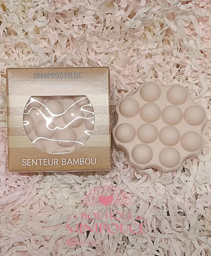 Shampooing solide ( Crème cheveux gras - Parfum bambou )