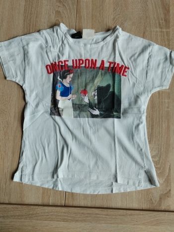 Tee shirt blanche neige 5ans