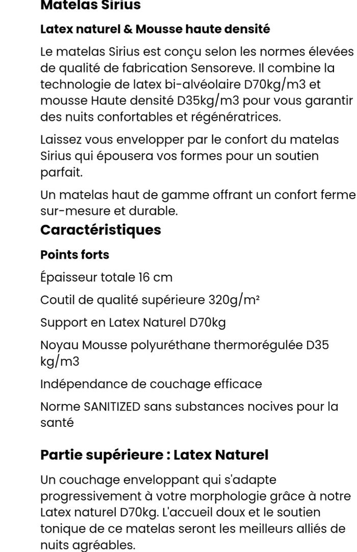 Matelas Latex 90cm x 200cm - photo numéro 9
