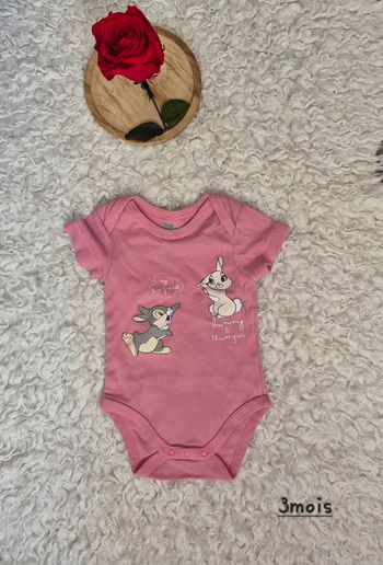 Body rose Disney - 3mois 