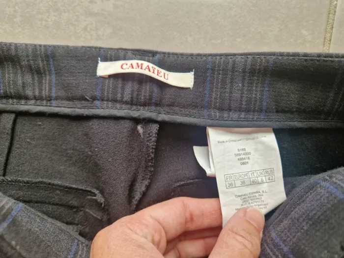 Pantalon noir à carreaux - photo numéro 3