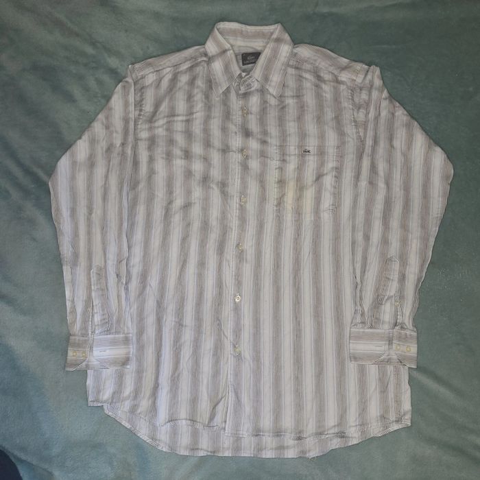 Chemise à Rayure - Manche Longue 👔 Lacoste - Taille 41 - photo numéro 2