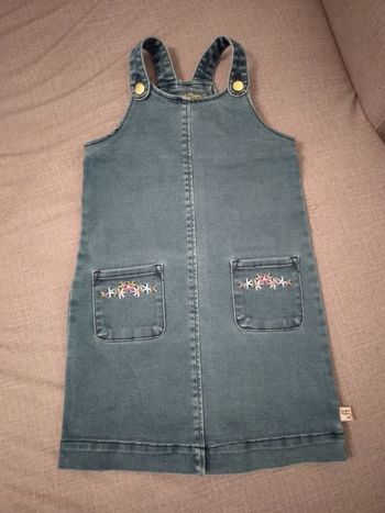 Robe jean à bretelles