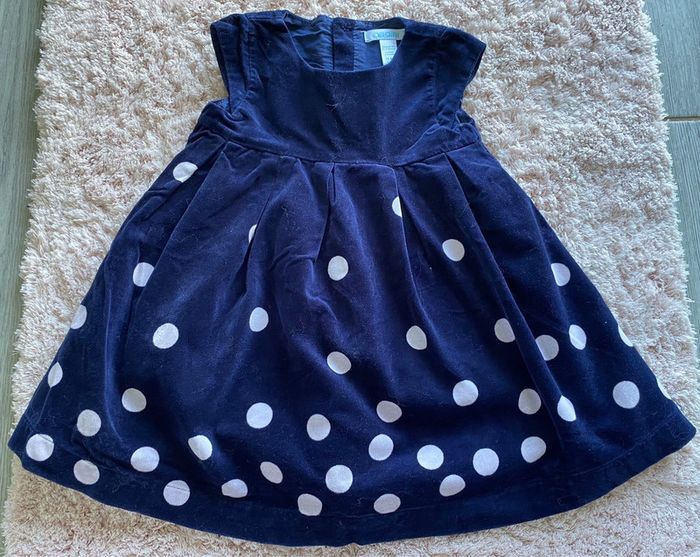 Belle robe en velours Obaïbi 18 mois